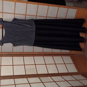 Arianna Navy blue floor length dress